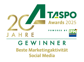 „Beste Marketingaktivität Social Media“ ausgezeichnet in den 20. TASPO Awards 